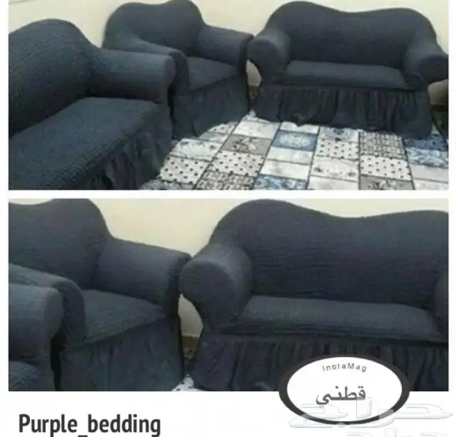 تلبيسات كنب قطني 15