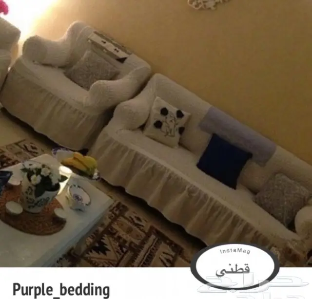 تلبيسات كنب قطني 18