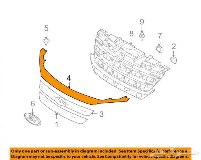 متوفر لدينا قطع غيار فورد فيوجن وفلكس وتورس 14