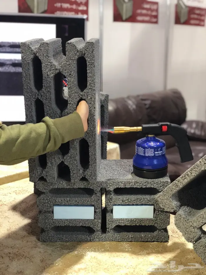 بلوك بركان اصلي الاخف وزن في جميع المصانع 5