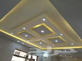 ديكورات أسقف جبسية ورق جدران ثلاثي الأبعاد 3D (image 35)