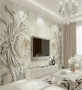 ديكورات أسقف جبسية ورق جدران ثلاثي الأبعاد 3D (image 180)