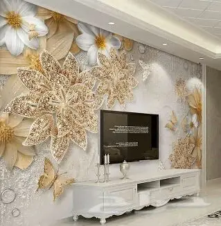 ديكورات أسقف جبسية ورق جدران ثلاثي الأبعاد 3D (image 187)