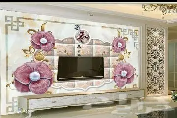 ديكورات أسقف جبسية ورق جدران ثلاثي الأبعاد 3D (image 133)