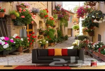 ديكورات أسقف جبسية ورق جدران ثلاثي الأبعاد 3D (image 151)
