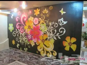 ديكورات أسقف جبسية ورق جدران ثلاثي الأبعاد 3D (image 122)