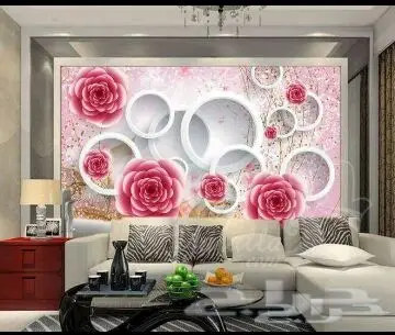 ديكورات أسقف جبسية ورق جدران ثلاثي الأبعاد 3D (image 68)