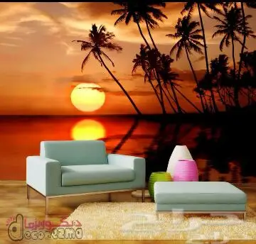 ديكورات أسقف جبسية ورق جدران ثلاثي الأبعاد 3D (image 127)