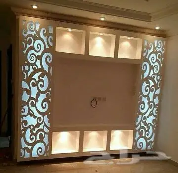 ديكورات أسقف جبسية ورق جدران ثلاثي الأبعاد 3D (image 9)
