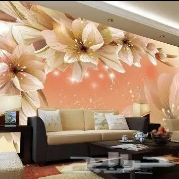 ديكورات أسقف جبسية ورق جدران ثلاثي الأبعاد 3D (image 101)
