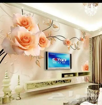ديكورات أسقف جبسية ورق جدران ثلاثي الأبعاد 3D (image 160)