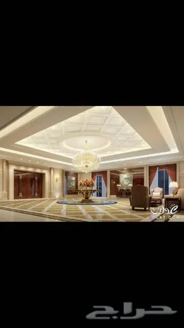 ديكورات أسقف جبسية ورق جدران ثلاثي الأبعاد 3D (image 44)