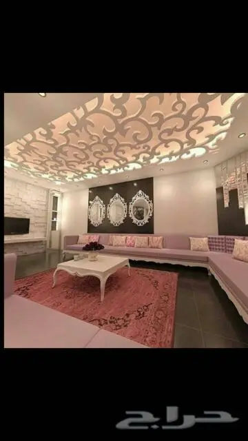 ديكورات أسقف جبسية ورق جدران ثلاثي الأبعاد 3D (image 12)