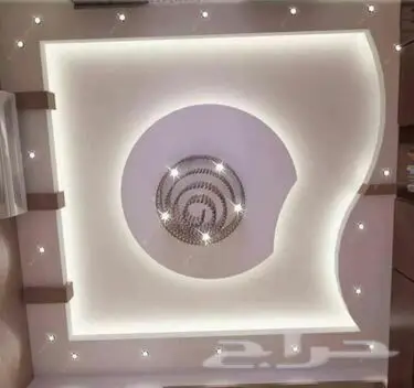 ديكورات أسقف جبسية ورق جدران ثلاثي الأبعاد 3D (image 4)