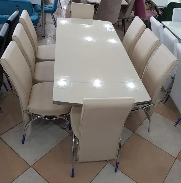 تخفيضات اقوى عروض طاوله طعام 8 كراسي زجاج مقا