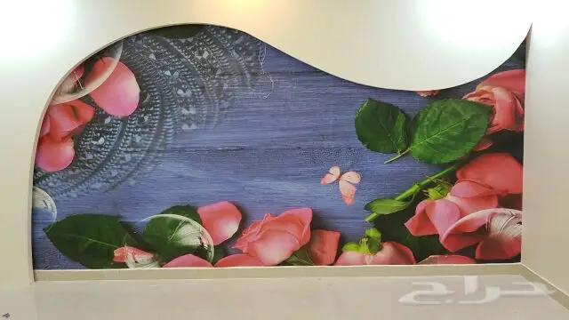 3d مركب بريده القسيم ورق جدران (image 3)