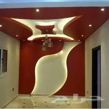 ديكورات منازل  تركيب أسقف جبسية ورق جدران 3D (image 27)