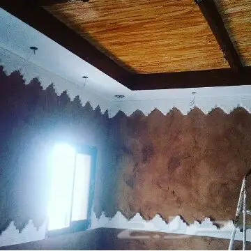 ديكورات منازل  تركيب أسقف جبسية ورق جدران 3D (image 22)