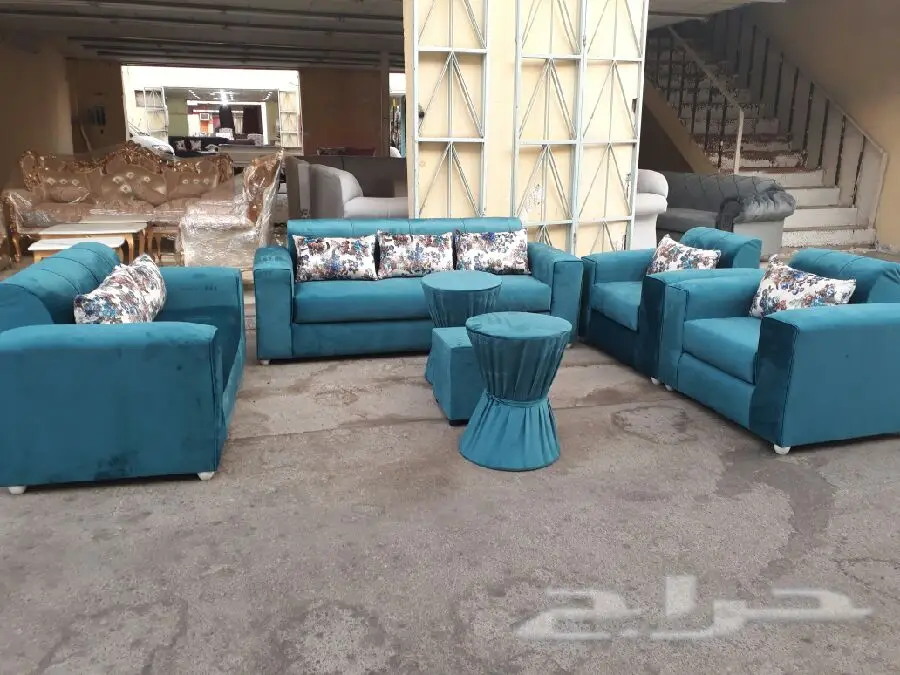 طقم كنب 4قطع 7اشخاص ب1600ريال فقط (image 14)