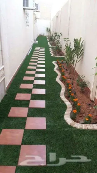 عشب صناعي ونجيله طبيعي وتنسيق حدائقوجميع ورود (image 6)