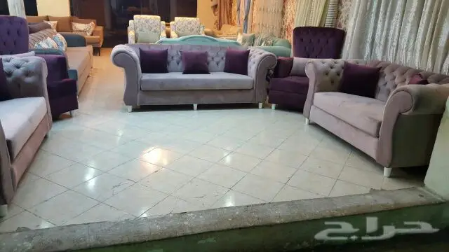 تفصيل أطقم كنب من مفروشات بروجي