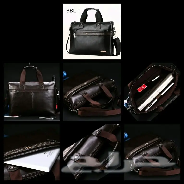 شنط جلد رجالية كتف ويدوية وأبواك ومحافظ  (image 14)