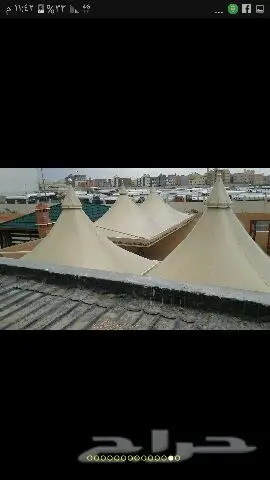 مظلات وسواتر وهناقر وقرميد وجميع اعمال الحداد (image 7)