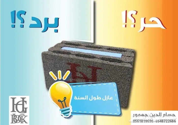 بلوك بركان اصلي الاخف وزن في جميع المصانع 6