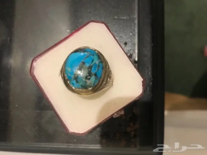 خاتم فضة حجر الفيروز  2
