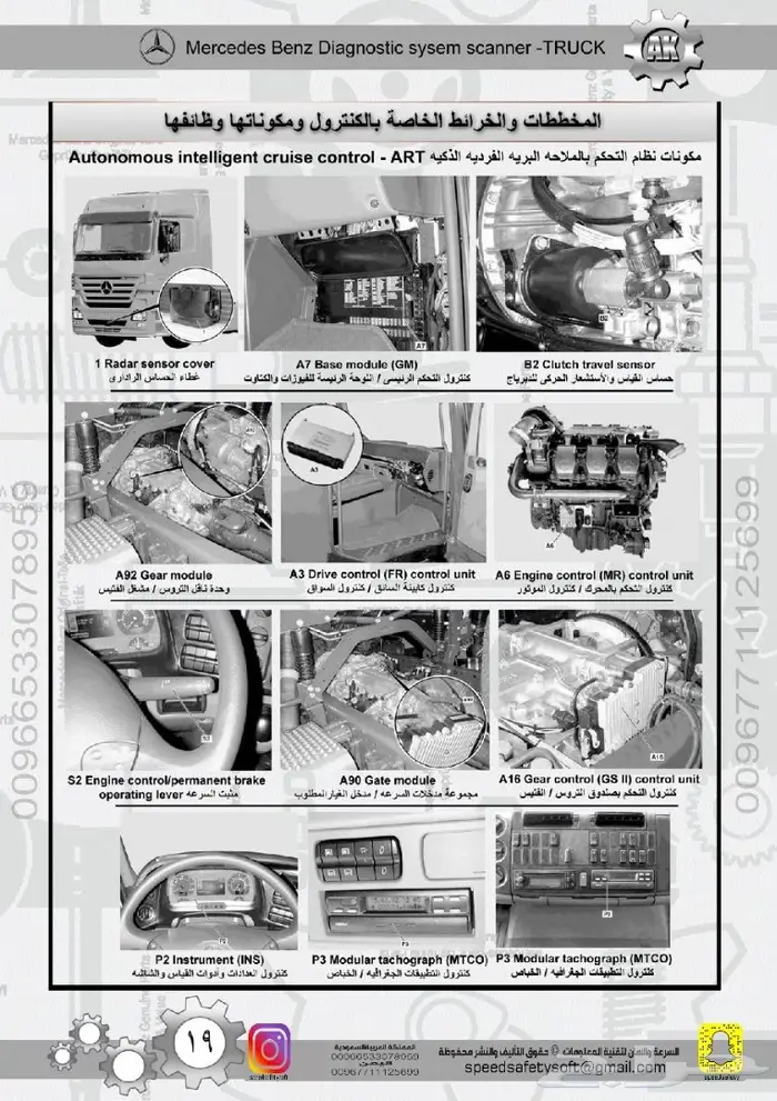 برنامج و كتاب اعطال شاحنات وسيارات المرسيدس 8