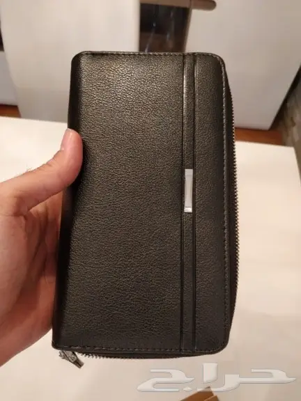 محفظة جلد فاخرة سحابين 9