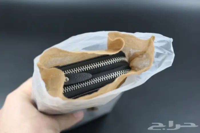 محفظة جلد فاخرة سحابين 0