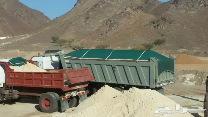 الرمال الذهبية  رمل احمر خرسانه دفان  7