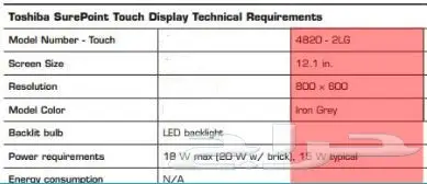 للبيع شاشة توشيبا لمحلات التجزئة  6