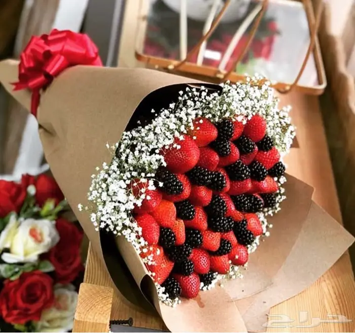 باقة فراوله وورود فروعنا باكثر من مدينه  20