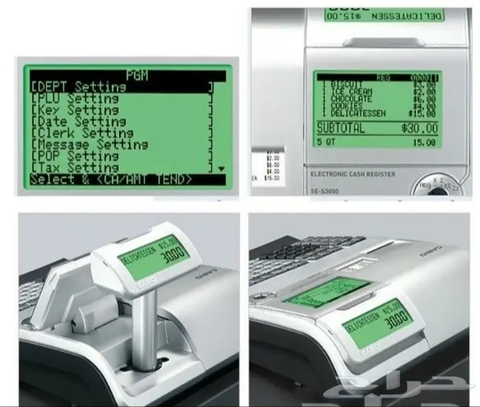 كاشير كاسيو بسعر ممتاز مع برمجة الضريية 7