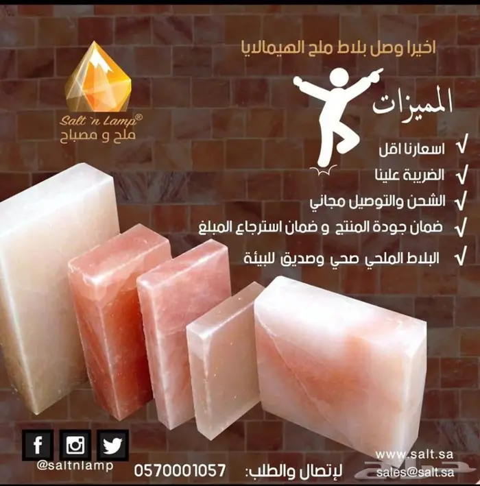 بلاط ملح الهيمالايا للديكور بالجملة 1
