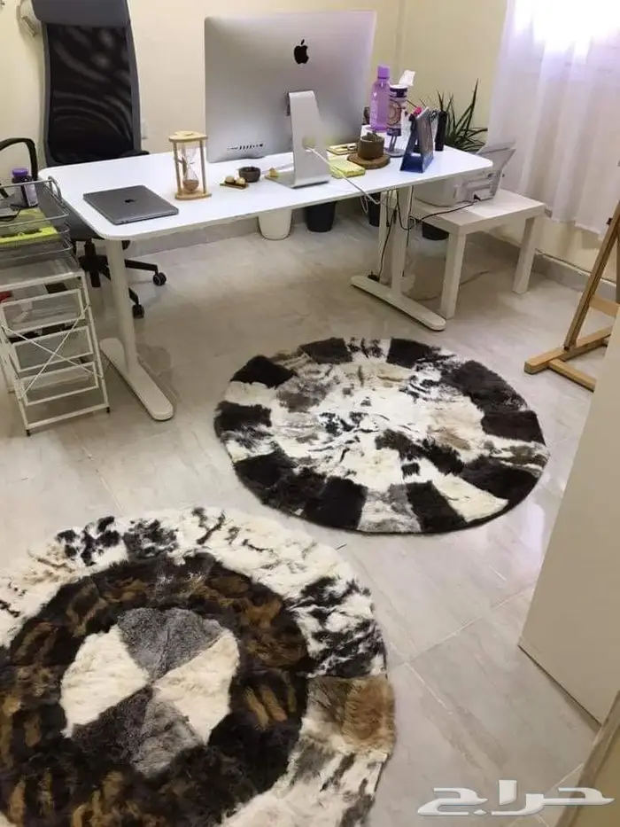 لأول مره لعشاق النوادر مفارش فرو طبيعي 77