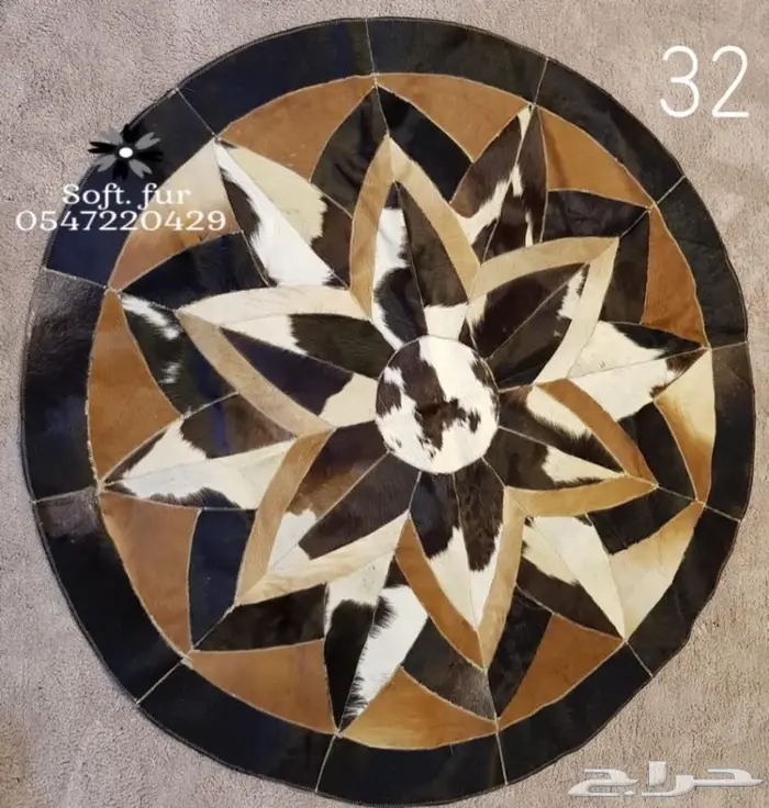 لأول مره لعشاق النوادر مفارش فرو طبيعي 32