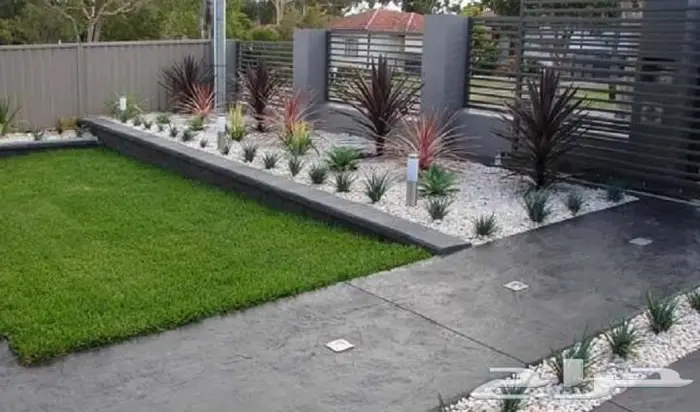 اظف لمسات جذابة للحديقه أو للمنزل احجار بيضاء 0