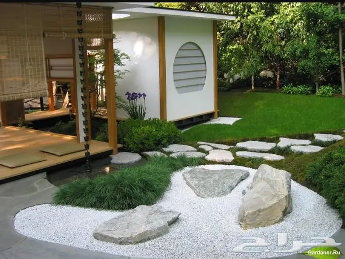 اظف لمسات جذابة للحديقه أو للمنزل احجار بيضاء 2