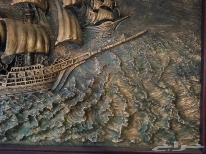 انتيك - لوحة السفن الثلاث بابعاد ثلاثية 4