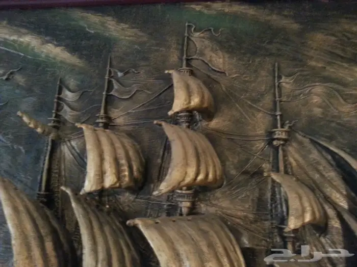 انتيك - لوحة السفن الثلاث بابعاد ثلاثية 5