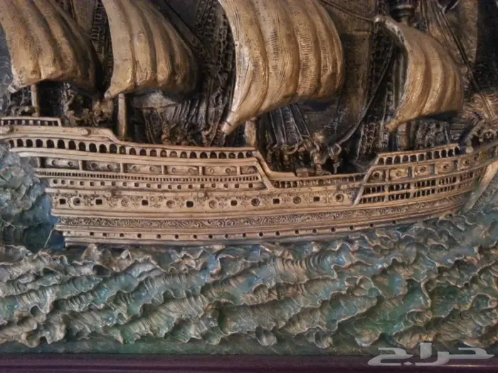 انتيك - لوحة السفن الثلاث بابعاد ثلاثية 6