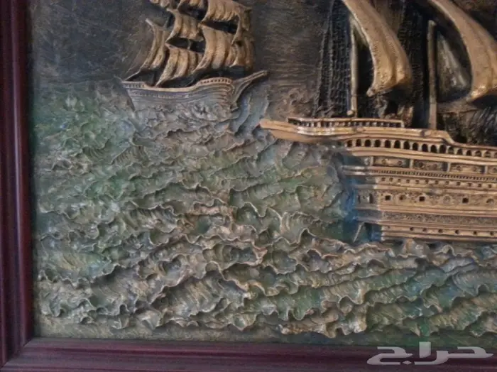 انتيك - لوحة السفن الثلاث بابعاد ثلاثية 8