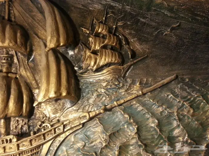 انتيك - لوحة السفن الثلاث بابعاد ثلاثية 15