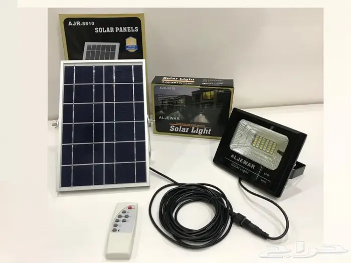 كشافات طاقه شمسيه تعمل 14 ساعه ضمان سنتين 4