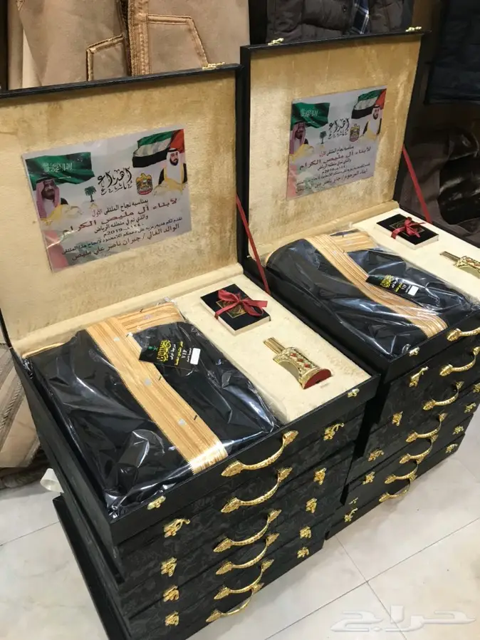 درع سيف بشت طقم هذية رجالي زوج تخروج 16