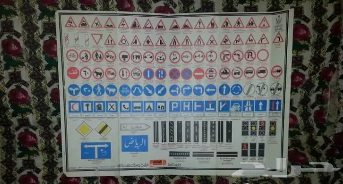 قديم مطوية الارشادات المروربة لتعليم القيادة 0