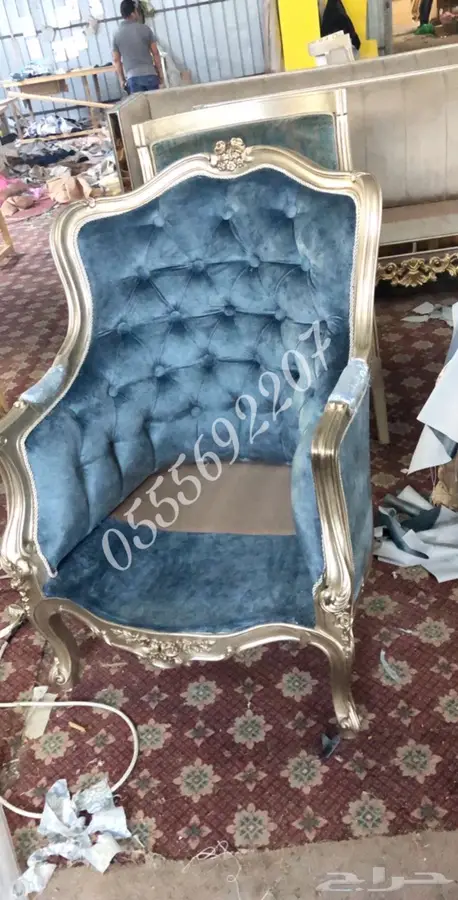 كنب ملكي تفصيل مجالس_قاعة افراح قصور خشب زان مفروشات 14